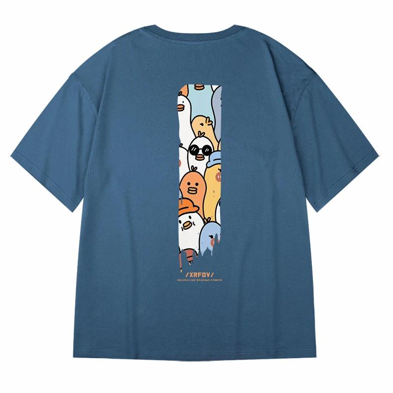 2024 100% Хлопок Повседневная Мужская Футболка Оверсайз Уличная Одежда Принт Монограммы Дизайнерская Футболка Харадзюку Топ с Коротким Рукавом