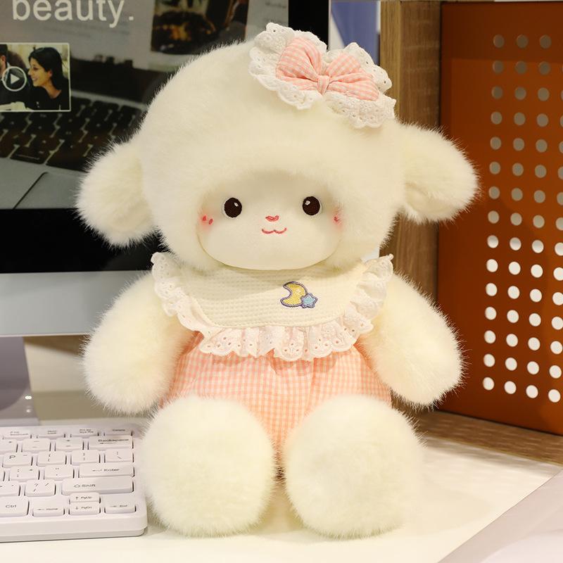 New cute running paradise lamb plush toy lamb doll girl sleeping doll soothing companion gift