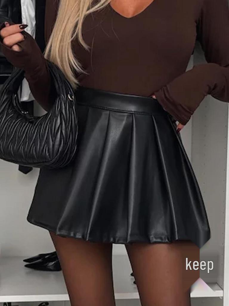 KaiKuo Y2K High-Waisted A-Line Skort - 2025 Autumn/Winter Women's Fashion