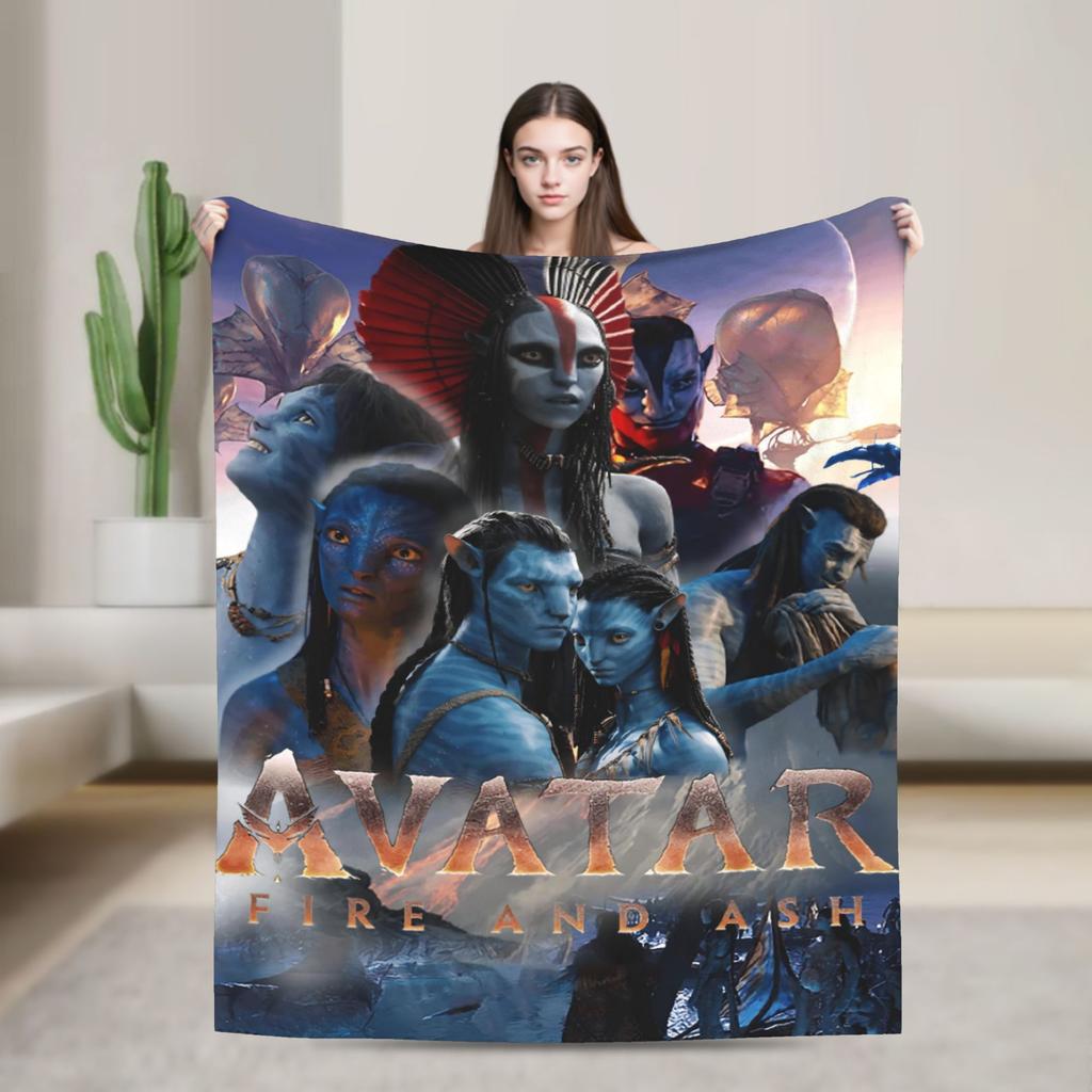 Cartoon Avatar Movie Blanket Fleece Summer Air Conditioning  Multi-function Lightweight Throw Blanket for Bed Car Quilt