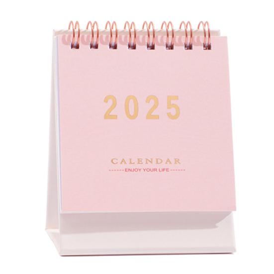 2025 Desk Calendar Annual Planner Standing Flip Calendar with Coil To-Do List Schedule Organizer Home Office School Supplies
