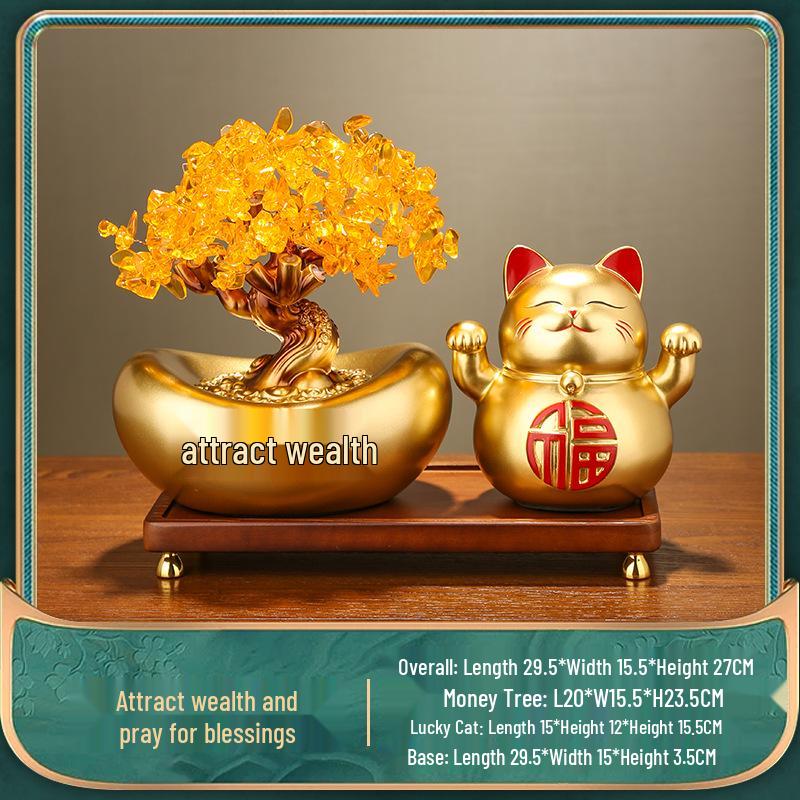 Процветающий Денежный Кот для Дома или Магазина - Кот-Копилка на Ресепшн или для Витрины с Кассовым Аппаратом