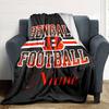 Bengals Football Team Logo Customized Your Name Blanket Lightweight And Comfortable Warm Blanket Suitable For Bed Home Chair Office Sofa Camping