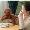 Dog Doll Soft Lifelike Teddy Dog Stuffed Animal Exquisite Workmanship Cartoon Stuffed Doll Toy for Kids