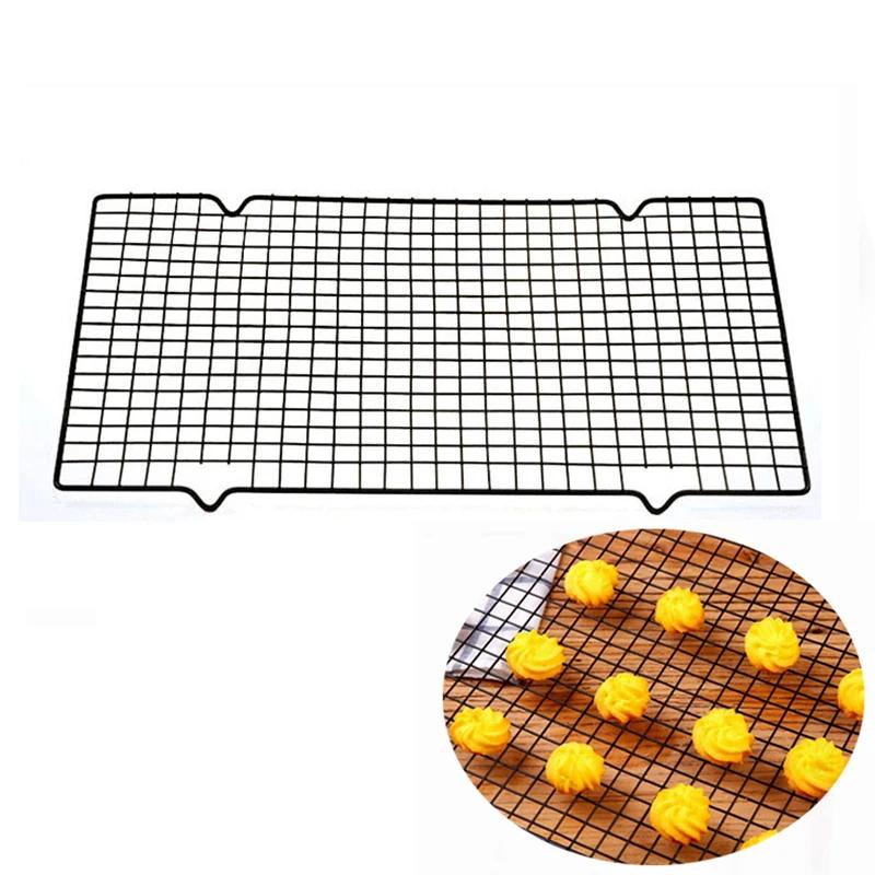Антипригарная стойка для охлаждения, стальные хлебопекарные инструменты для выпечки торта, бисквита, печенья, противень, решетка для охлаждения из нержавеющей стали, инструменты
