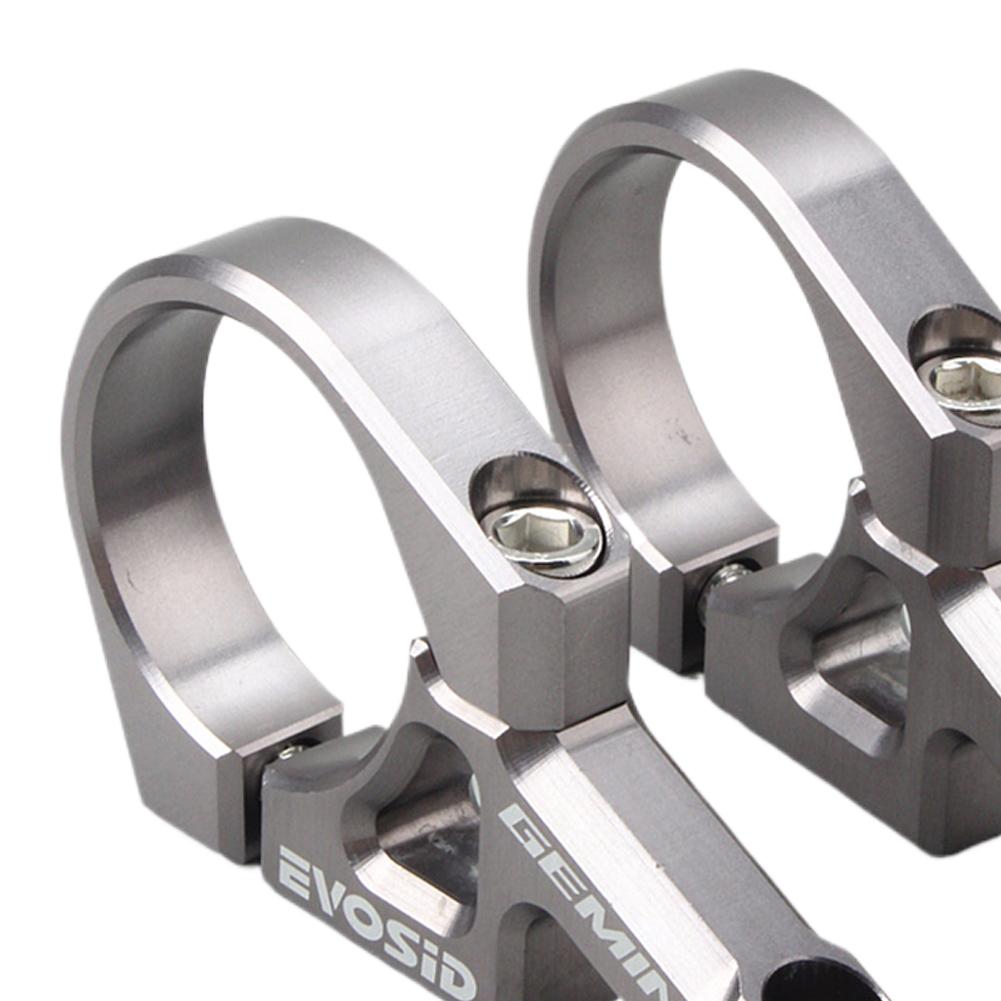 Direct Bike Stem 2 Pieces for Dual Crown Forks Direct Mount Stem for Dual Crown Forks Motorcycle Split Design Mountain Bike Stem