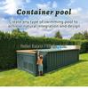 Villa Homestay Outdoor Fiberglass Container Swimming Pool with Constant Temperature Control