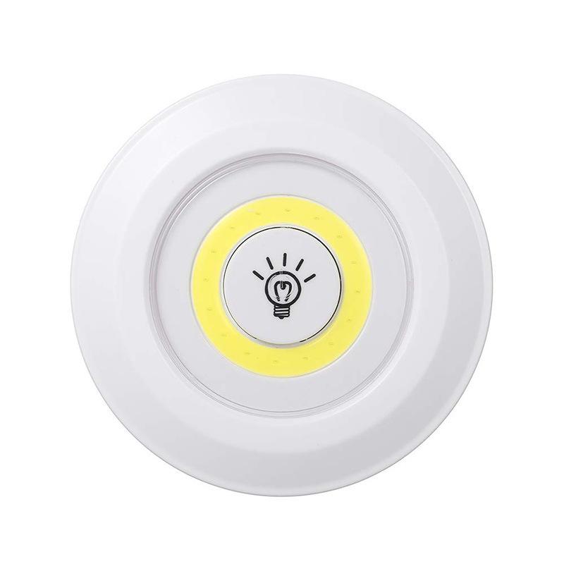 Яркий светильник Cob Under Cabinet Light 3W LED Wireless Remote Control Dimmable Wardrobe Night Lamp Home Bedroom Closet Kitchen