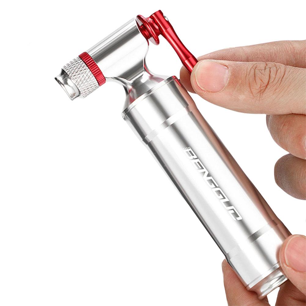 CO2 Велосипедный насос Шредер и Клапан Мини Велосипедный насос Алюминиевый сплав CO2 Велосипедный насос для накачивания шин для MTB Шоссейного велосипеда