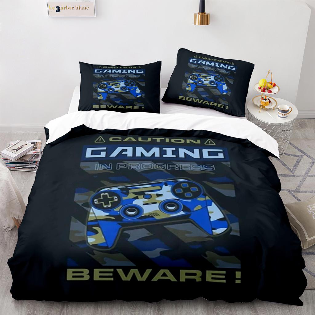 Cool Gamepad 3D Bedding Set Duvet Cover Pillowcases Polyester Quilt Cover Room Decor For Teens Single Double Twin Queen King
