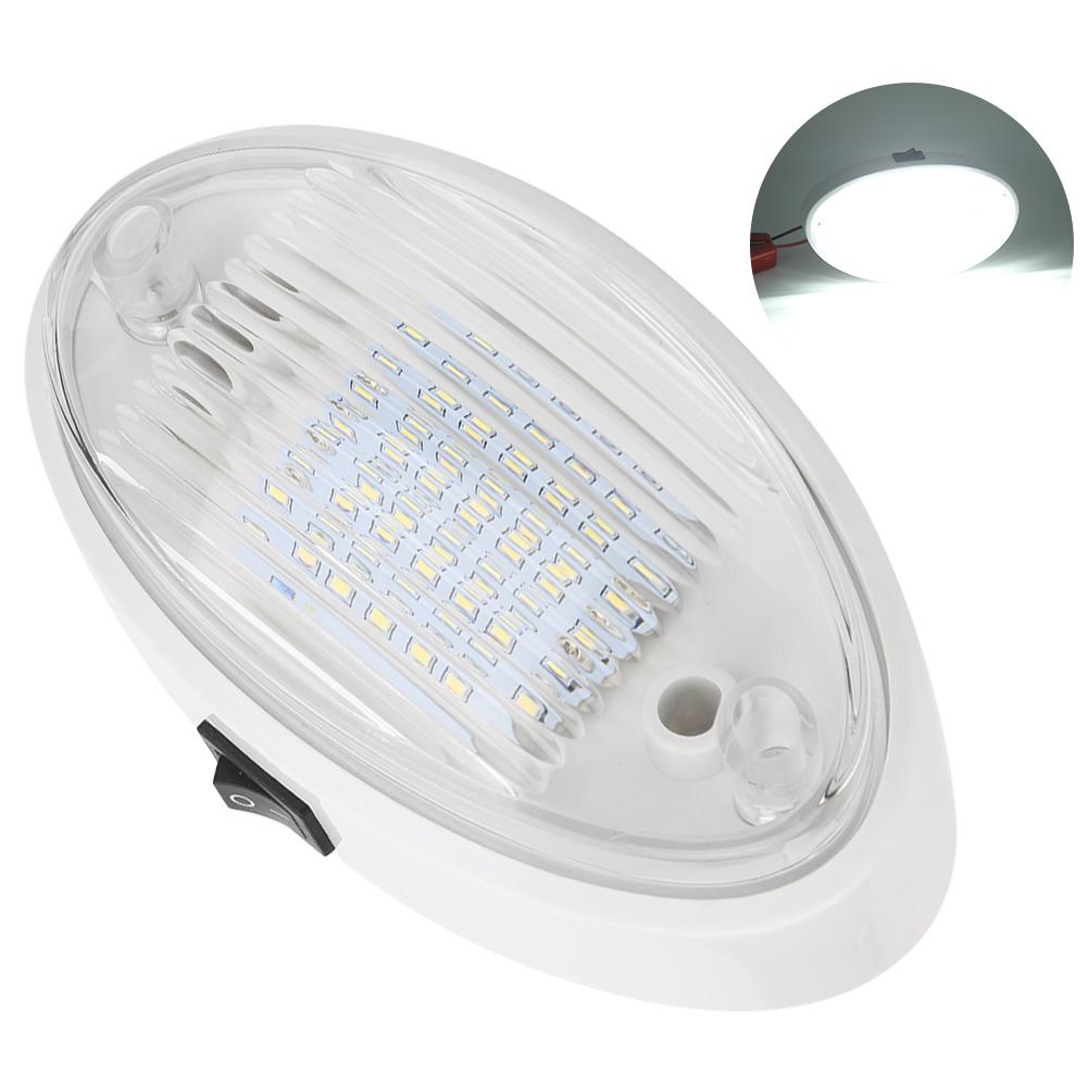 12 В 400 лм светодиодный потолочный светильник высокой яркости для салона автомобиля, автофургона, яхты, лодки, прицепа