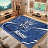Canterbury-Bankstown Bulldogs Personalized Crystal Velvet Carpet, Customized Name Text Soft Anti‑Slip Rug for Living Room Bedroom