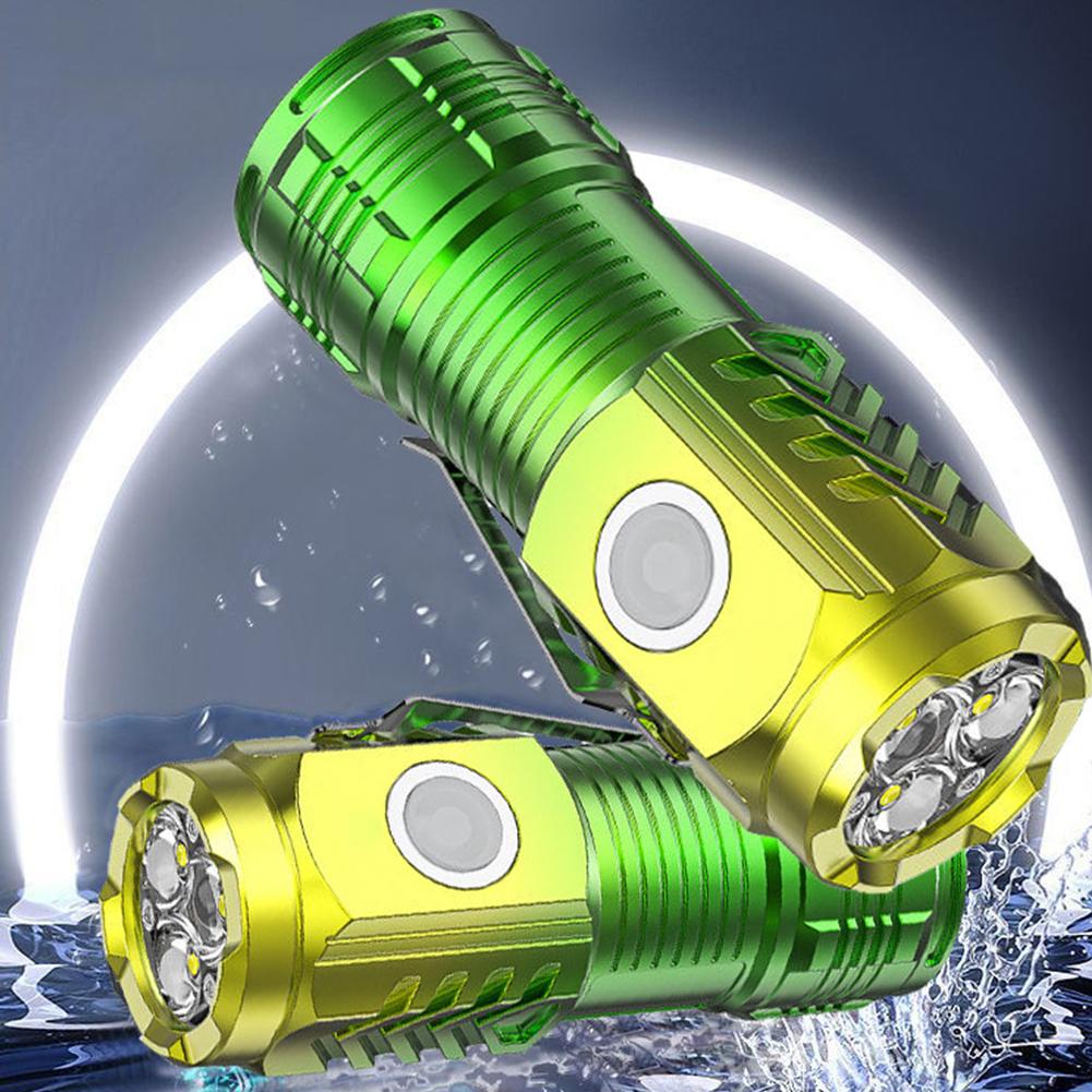 3 светодиодный компактный фонарик для кемпинга типа C/Micro USB с зарядкой, портативный фонарик, многофункциональный фонарик для аварийной рыбалки на открытом воздухе