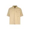 Stone Island с коротким рукавом верхняя рубашка песочного цвета для мужчин в уличном стиле 801511805-V0095