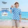 Disney Комплект для мальчика с клетчатым принтом, с коротким рукавом