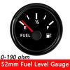 Датчик топлива 125 ~ 300 мм 0-190 Ом 240-33 Ом Подходит для 52 мм Указатель уровня топлива с красной подсветкой Датчик уровня топлива Датчик уровня масляного бака Отправитель