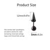European & American Fashion Cone Ear Studs - Long Pointed Stainless Steel Unisex Cartilage & Lobe Piercings
