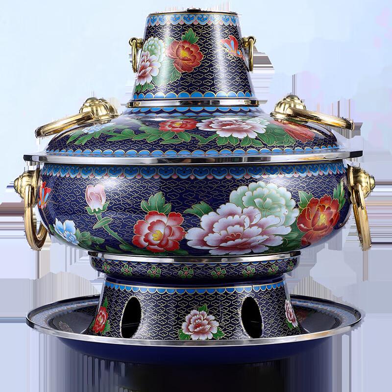 Перегородчатая эмаль Медь Угольный самовар
