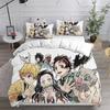 Убийца демонов: Наборы постельного белья Kimetsu No Yaiba Одеяло Покрывало Пододеяльник Наволочка Наборы из 2-3 предметов Детский Взрослый Размер