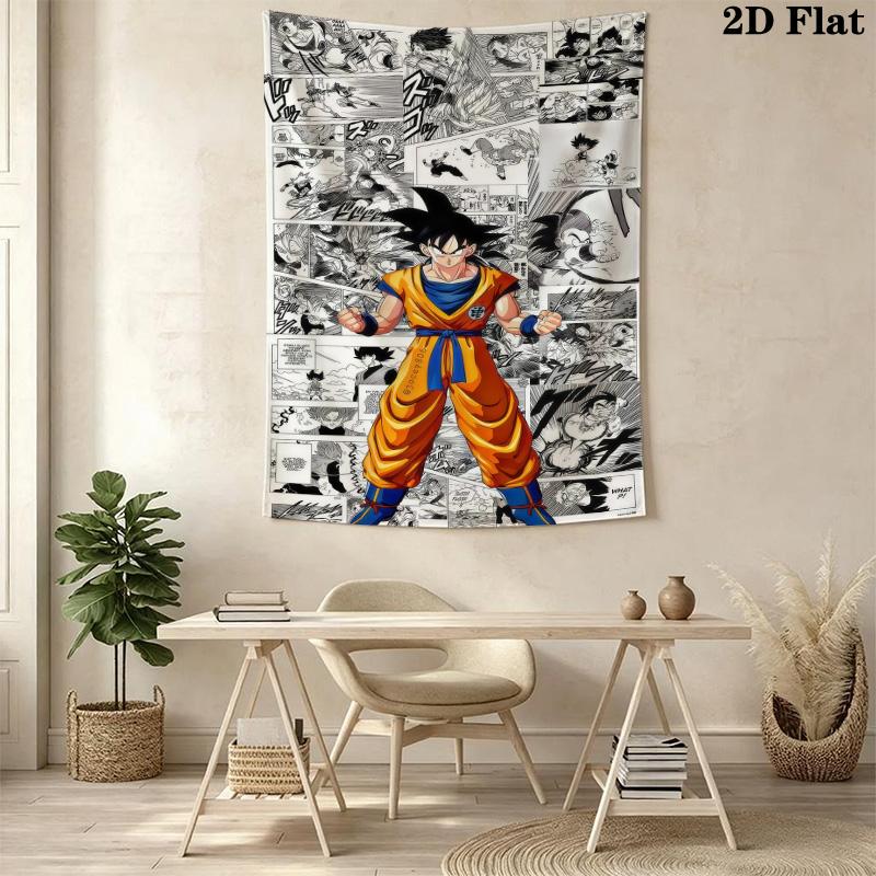 Super Saiyan God Goku Vegeta Tapestry Background Cloth Fashion Print Atmospheric Background Cloth Background Wall Hanging Cloth Work Of Art