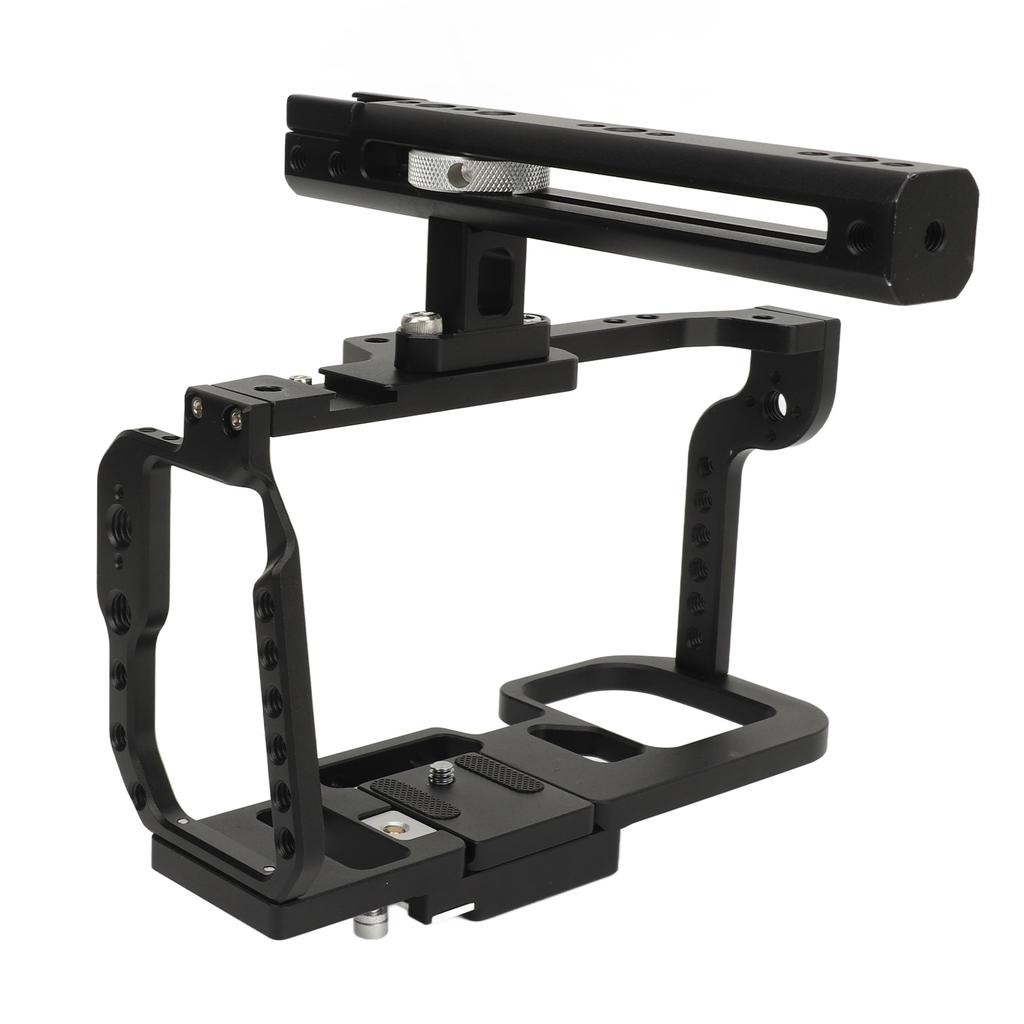 Professional Camera Cage Aluminum Alloy Camera Cage DSLR Camera Cage with Top Handle for BMPCC 4K
