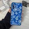 Черный Бандана Пейсли Чехол Для Samsung Galaxy A13 A23 A33 A53 A17 A06 A16 A56 A36 A54 A34 A14 A52 A32 A15 A35 A55