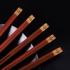 Высококачественные палочки для еды из натурального красного сандалового дерева, подарочная упаковка, столовые приборы для дома, набор столовых приборов, китайские палочки для еды