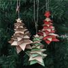 Wooden Christmas Decorations Star Christmas Tree Ornaments Multilayer Christmas Tree Pendant  Wall