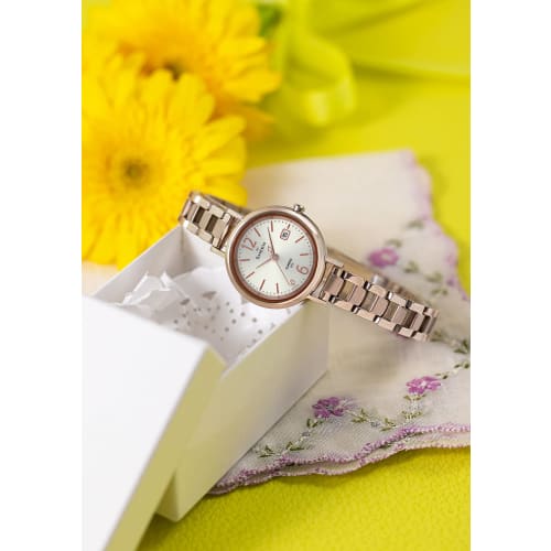 Casio Sheen Radio Controlled Solar Watch, Titanium Series SHW-5400CG-4AJF, Women's, Gold