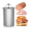 Stainless Steel Ham Maker Meat Press Cooker Mold for Deli Lunch Meat Kitchen Tool for Homemade Healthy Sausage