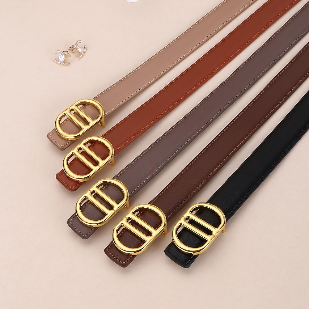 Ремень Cd женский кожаный сплав гладкий пряжка ремень женский декоративный ремень из коровьей кожи