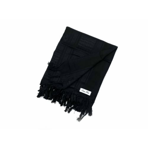 Ludus Felix Afghan Stole, Arabic Stole, Shemagh Scarf, Military/Airsoft Gear, 100% Cotton (Black)