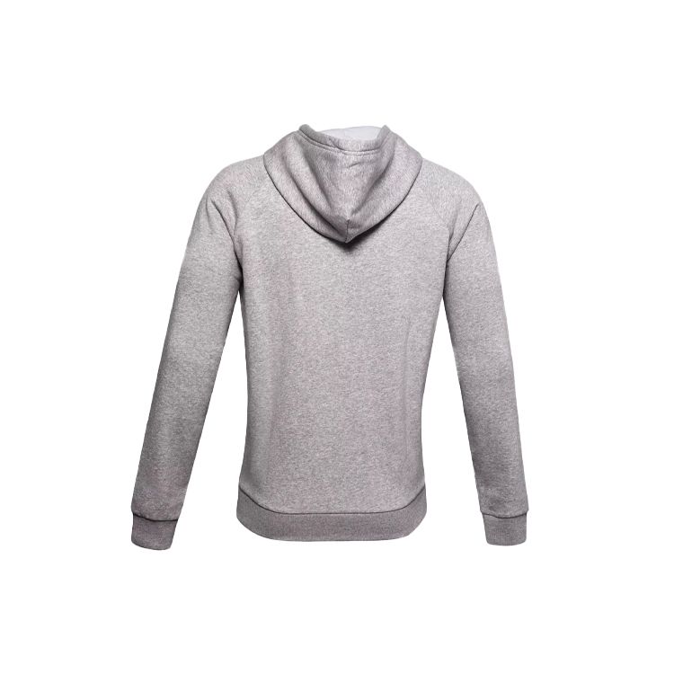 Under Armour Толстовка с капюшоном Rival Large Logo Printed Fleece Hoodie Men Hoodies Grey 1357093-011