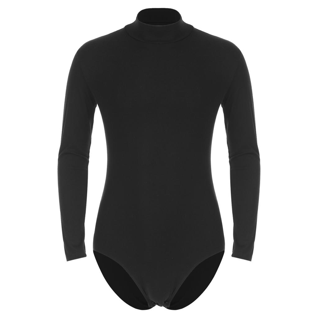 Мужская рубашка с длинным рукавом и промежностью, пижамы, боди, майки, трико, топ