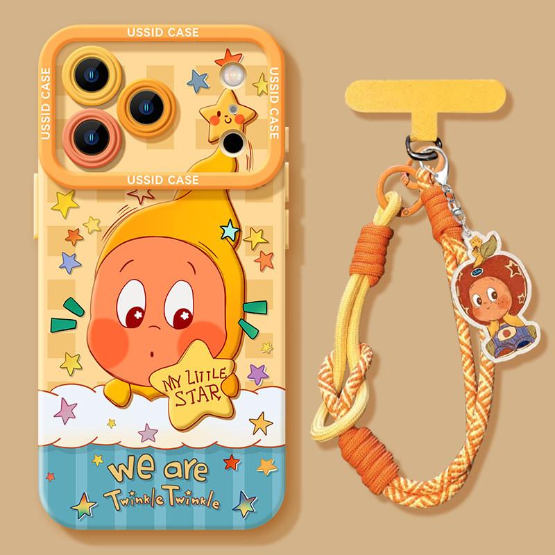 Little Star applies to Apple 17 mobile phone case iPhone16 person 14Pro case 13Max12 cartoon cute air case