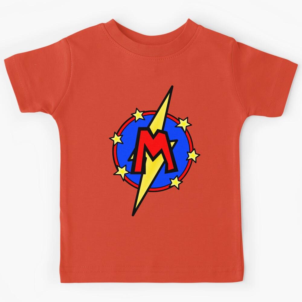 Super Letter M - Superhero Kids T-Shirt
