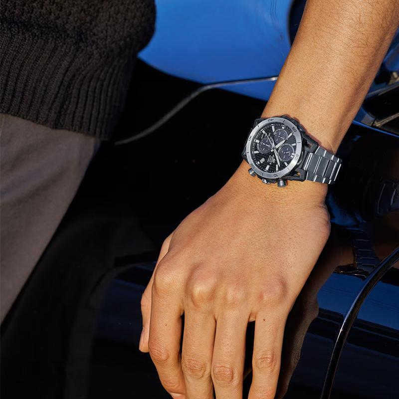 Casio EDIFICE Коллекция Водонепроницаемость 100M Солнечный кварцевый механизм Стальной ремешок Часы EQS960D-1AV