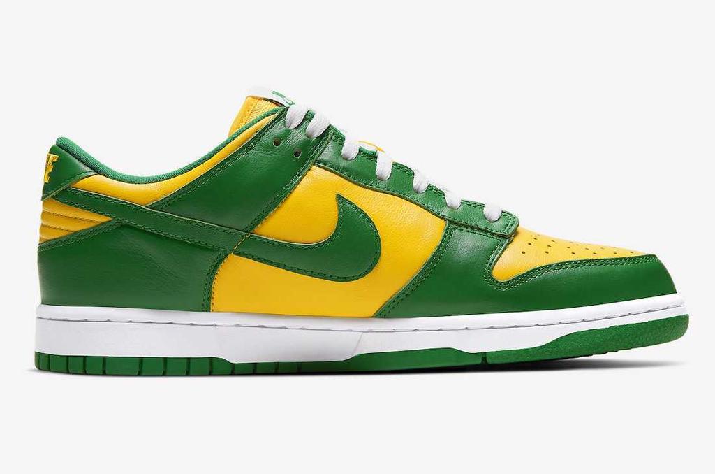CU1727-700 Nike Dunk Low SP Brazil Varsity Maize Pine Green White (Мужской)