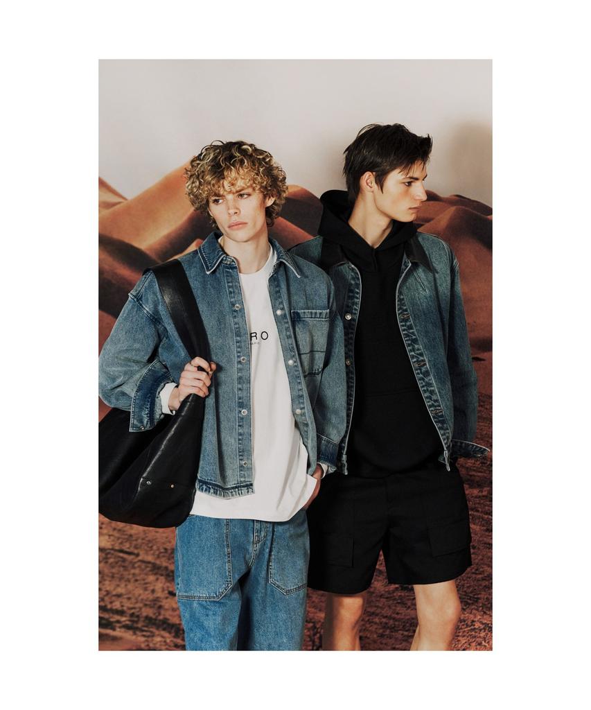 Iro Frisson Denim Drizzler Jacket - Light Blue