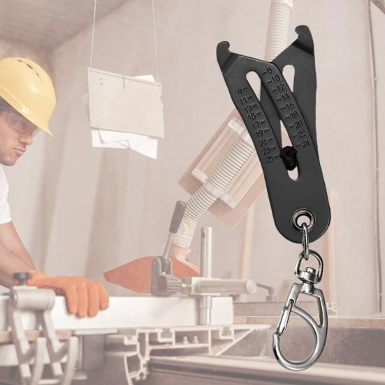 1 шт/2 шт портативный брелок для проверки размера резьбы подвеска металлический болт и гайка