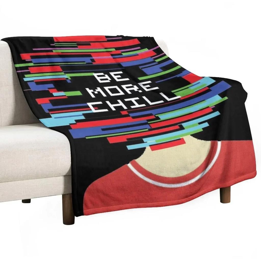 Be More Chill Official Recording Throw Blanket Warm Comfortable Blanket Gift for Parents Friends