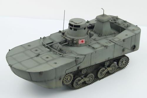 PLATZ/MONO Танки мира 11-й выпуск Масштаб 1/35 Японский морской плавающий танк Тип 2 Ka-Mi Configuration for Seaborne Operations (Тип с поздним поплавком) Пластиковая модель MD011 (танк)