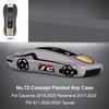 Для Porsche Panamera Cayenne Macan 718 Cayman Boxster 911 Taycan Автомобиль 92 Персонализированный Чехол для Ключей Защитный Чехол Крышка для Брелока Дистанционного Управления