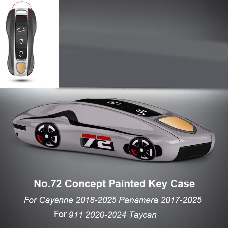 Для Porsche Panamera Cayenne Macan 718 Cayman Boxster 911 Taycan Автомобиль 92 Персонализированный Чехол для Ключей Защитный Чехол Крышка для Брелока Дистанционного Управления
