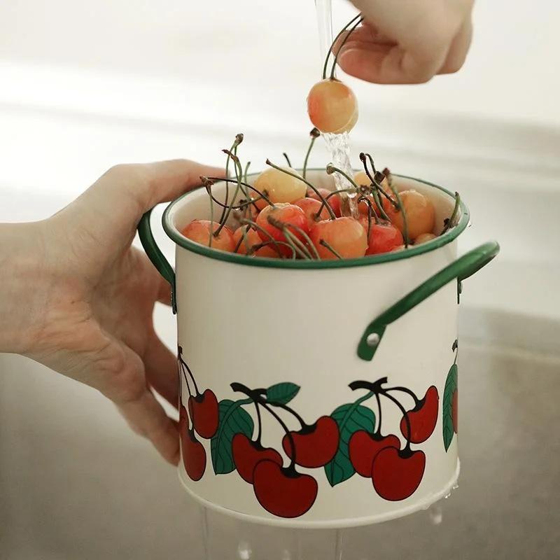 Ведро для хранения посуды в стиле ретро, сушилка с разделителем, нож и вилка, органайзер, украшение для дома, кухонные принадлежности