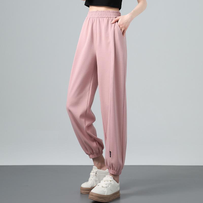 Sweater Pants Women's Spring and Autumn New High Waist Straight Gray American Sweater Straight Sweatpants