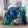 Флисовое одеяло с 3D принтом Game Hollow Knight для кроватей, походов, пикника, толстое одеяло, покрывало, флисовое одеяло