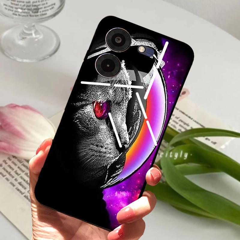 Чехол для Tecno Pova 5 Pro 5G Pova5 4G Мягкий Силикон ТПУ Задняя Крышка Телефона Для Tecno Pova Neo 3 Ударопрочный Бампер LH6n Мультяшный