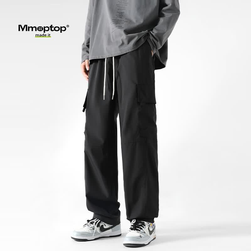 MMOPTOP Men's K1107 Summer Straight Leg Cargo Pants
