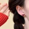 Изысканные серьги-гвоздики с лошадью и капельным маслом для женщин - Модный дизайн 2026 года, знак зодиака, нишевый, универсальные и высокого класса.